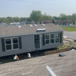 Manufactured Home arriving after transport